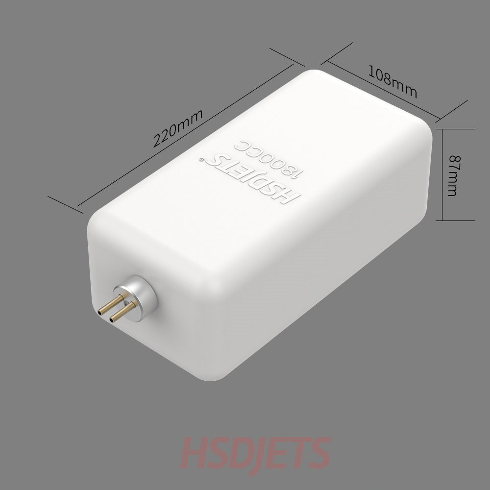 HSD Jets 1800cc Main Fuel Tank With Fittings HSDS9999050018 - RC Aircraft Spares