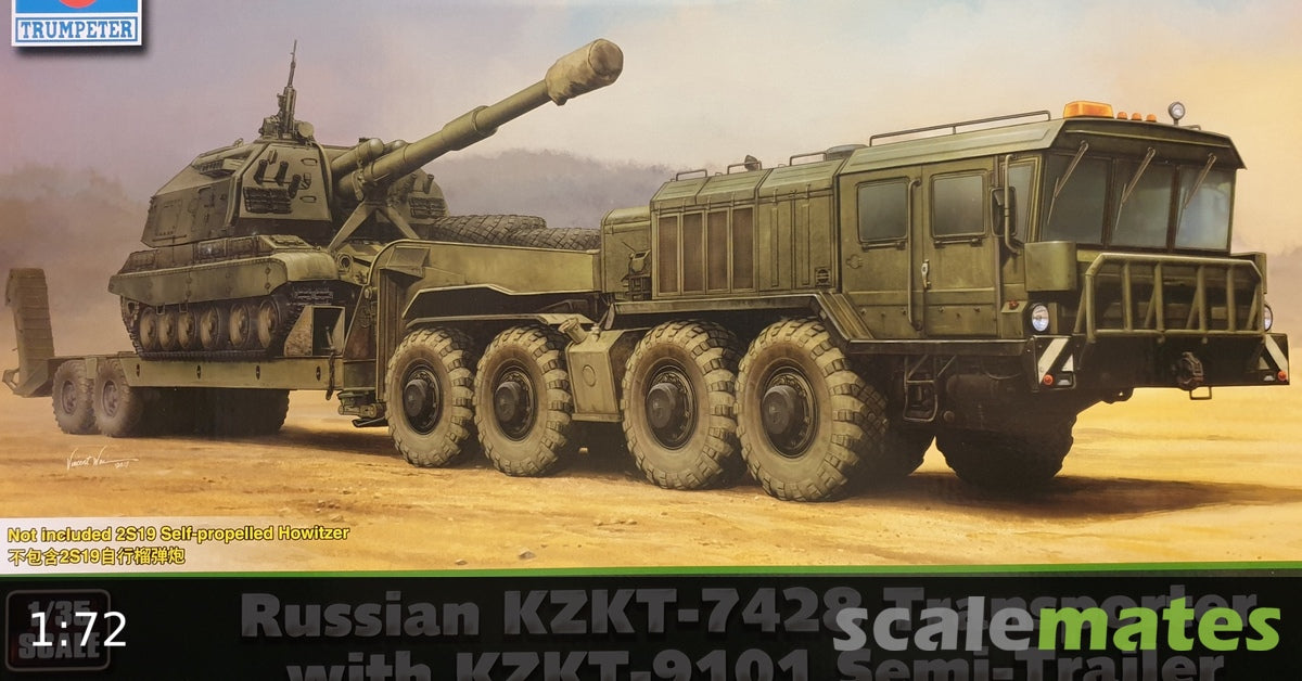 Trumpeter 1:35 - Russian KZKT- 7428 Transporter w/ 9101 Semi