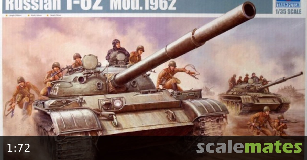 Trumpeter 1:72 - T-62 Russian Main Battle Tank Mod. 1962