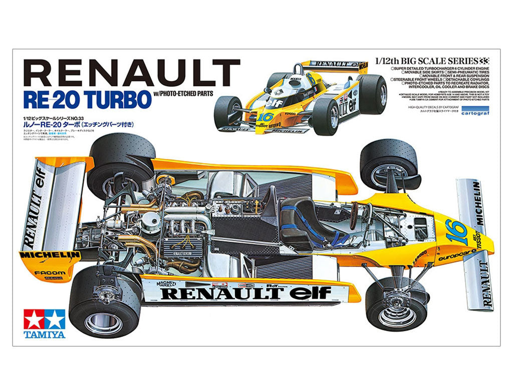Tamiya Renault Re-20 Turbo W/Pe Parts