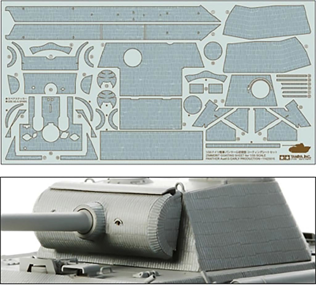 Tamiya Panther Ausf.G Early 1/35 Zimmerit Coating Sheet