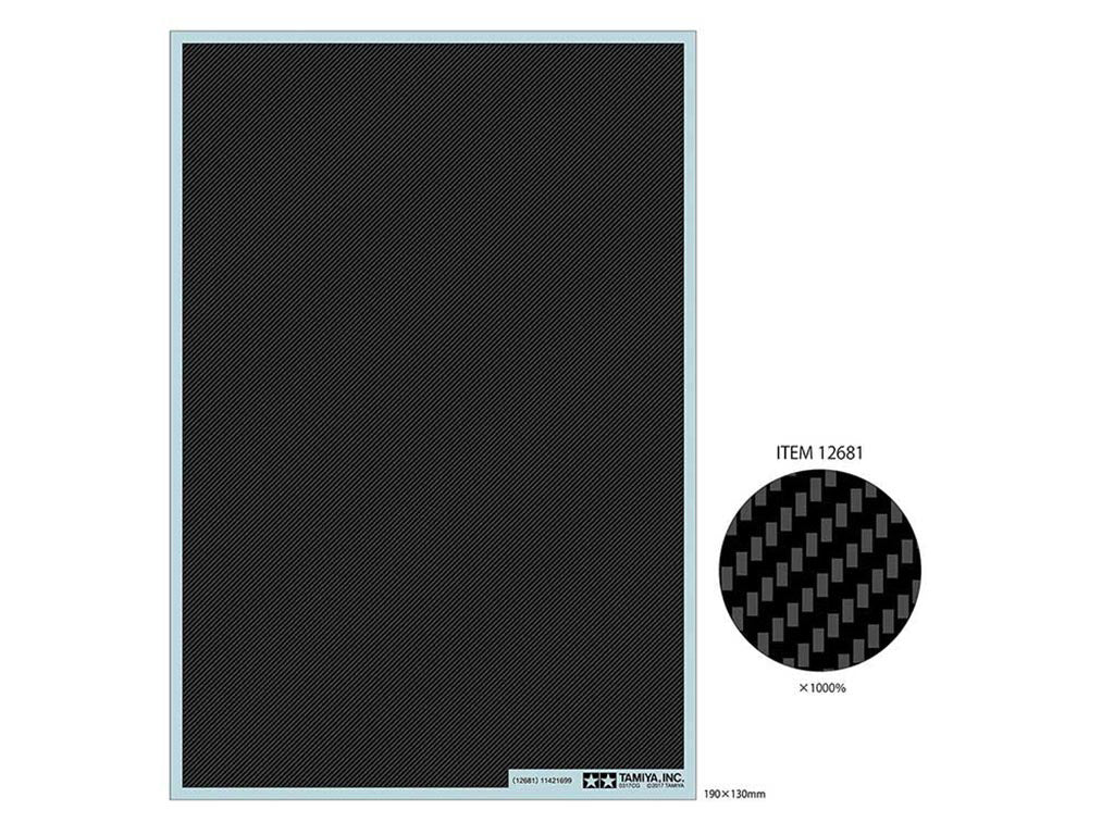 Tamiya Carbon Pattern Decal Set Twill Weave/Fine