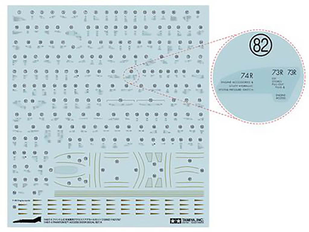 Tamiya F-4 Phantom Ii Decal Set A 12692