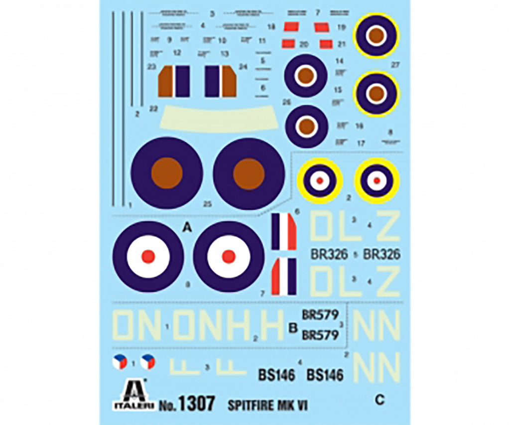 Italeri Raf Spitfire Mk.Vi 1307