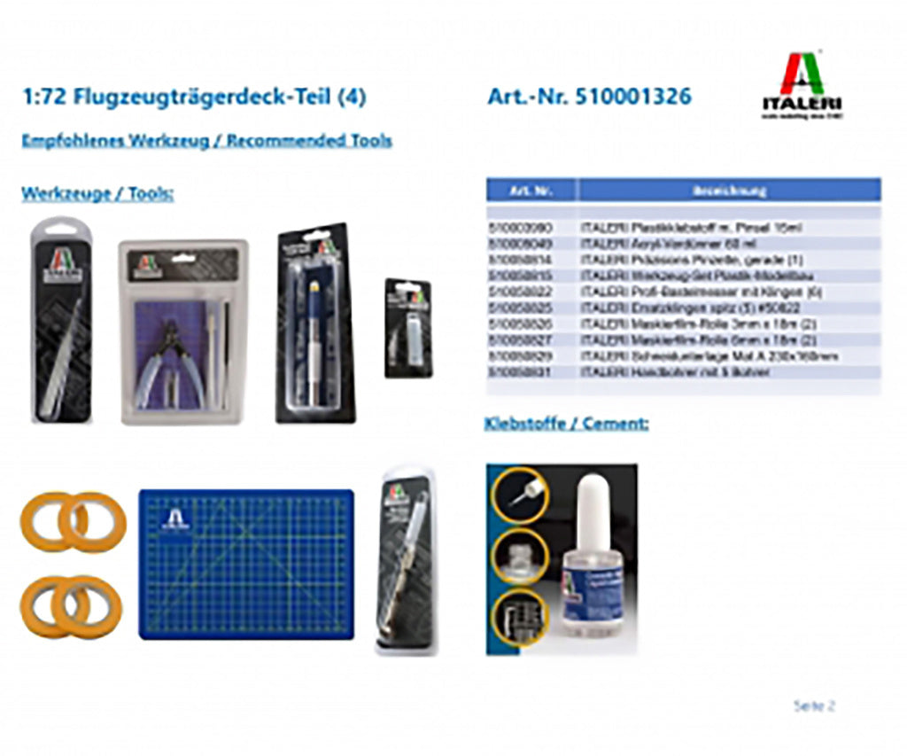 Italeri 1/72 Carrier Deck Section
