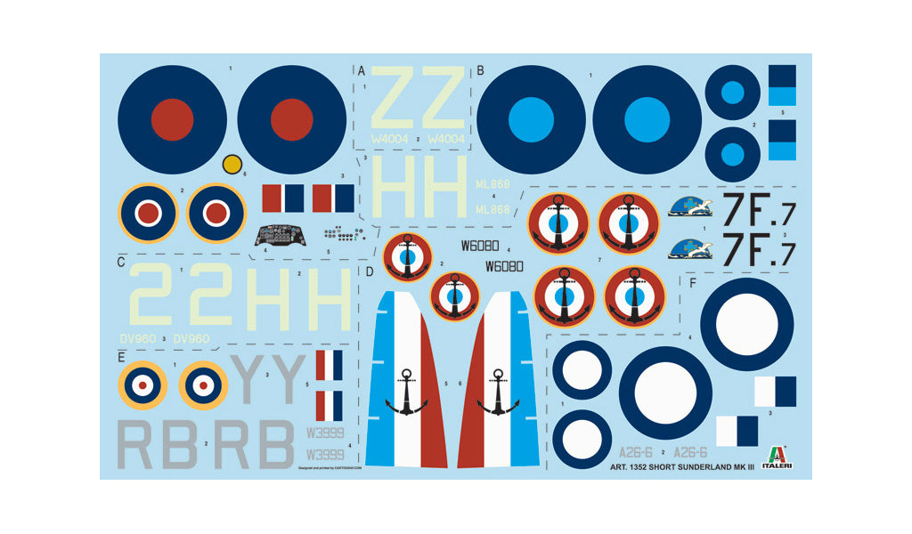 Italeri Raf Sunderland Mk.Iii 1352