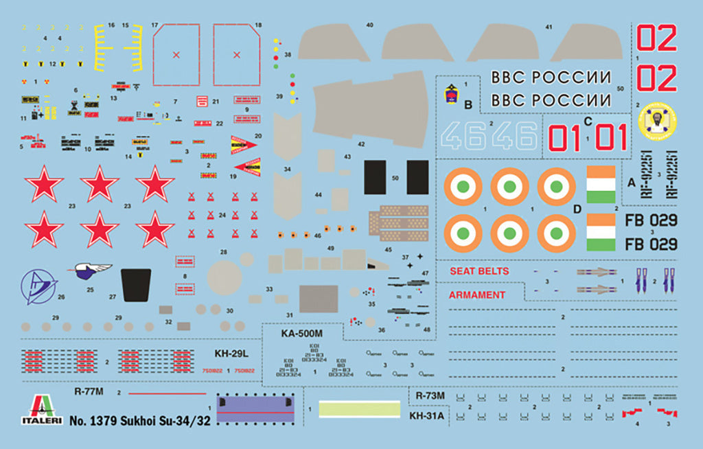 Italeri Sukhoi Su-34 Fullback 1379