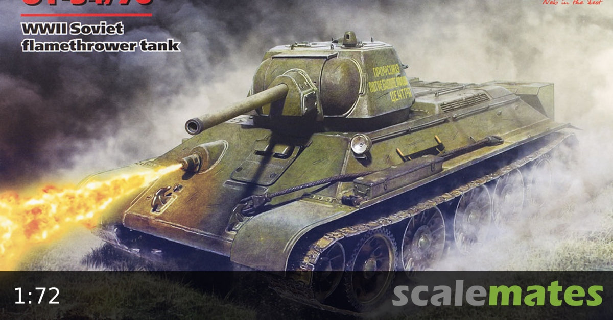 ICM 1:35 - IT-34/76, WWII Soviet Flamethrower Tank