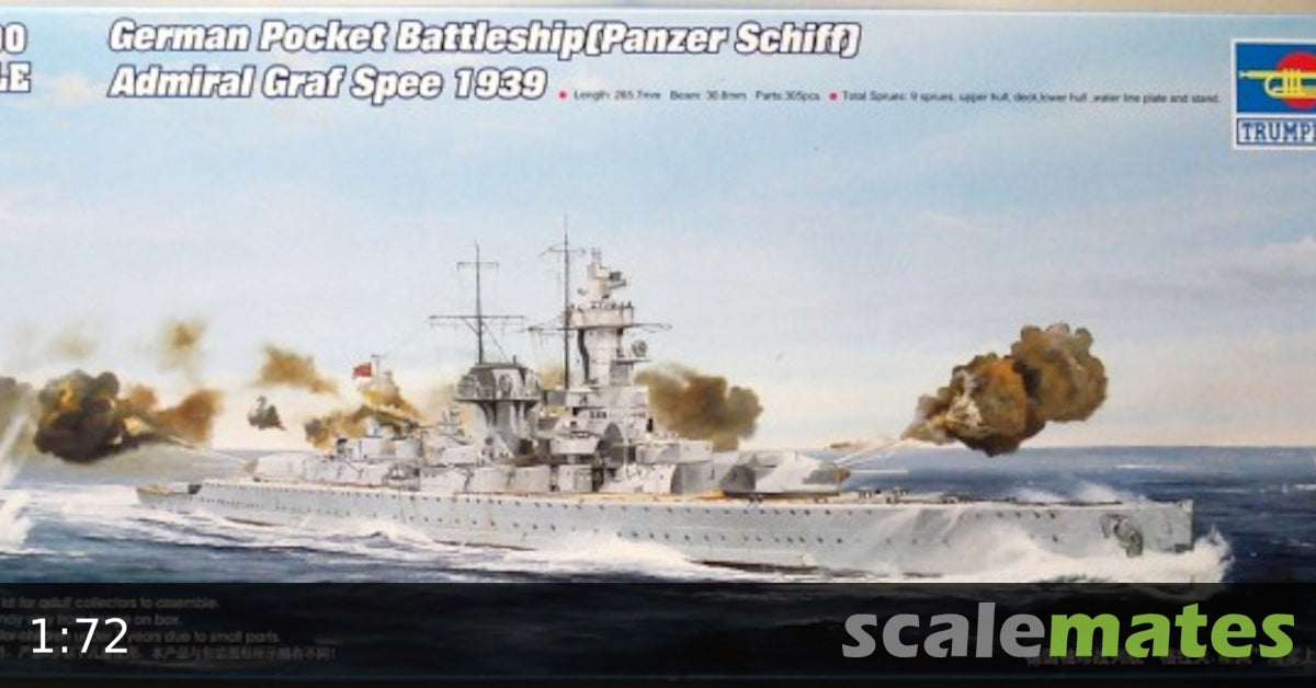 Trumpeter 1:700 - German Admiral Graf Spee (1939)