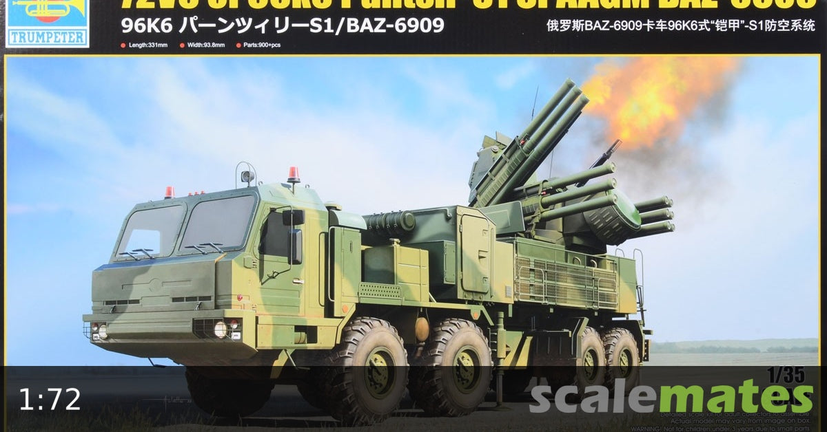 Trumpeter 1:35 - 72V6 of 96k6 Pantsir-S1 SPAAGM BAZ-6909
