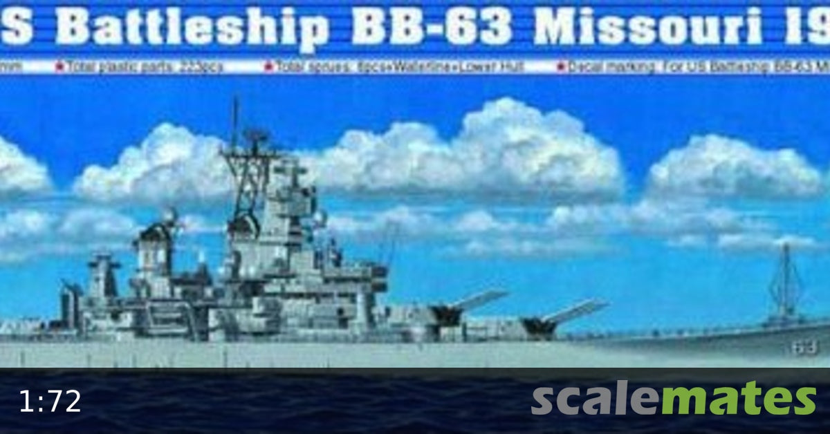 Trumpeter 1:700 - USS Wisconsin BB-64 1991