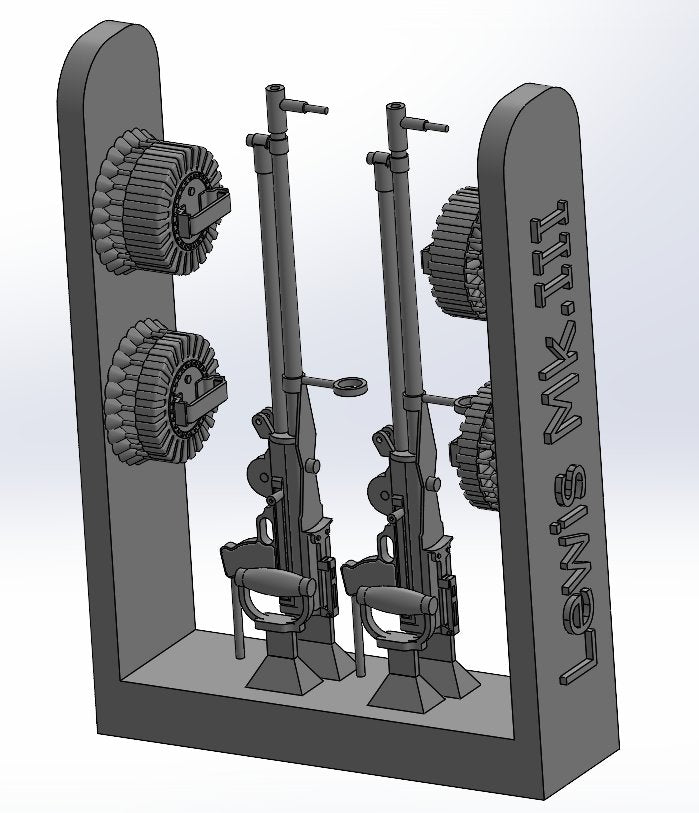 Lewis Mk.III - (3D-Printed) machine guns - 2 pc.