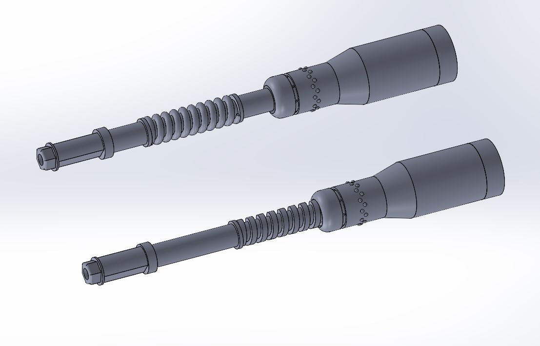 BACK IN STOCK!!! Hawker Hurricane Mk.IIC - 8 pcs - 2 types of British Hispano canons cal. 20mm (designed to be used with Arma Hobby kits) - enough for two models 3d-Printed