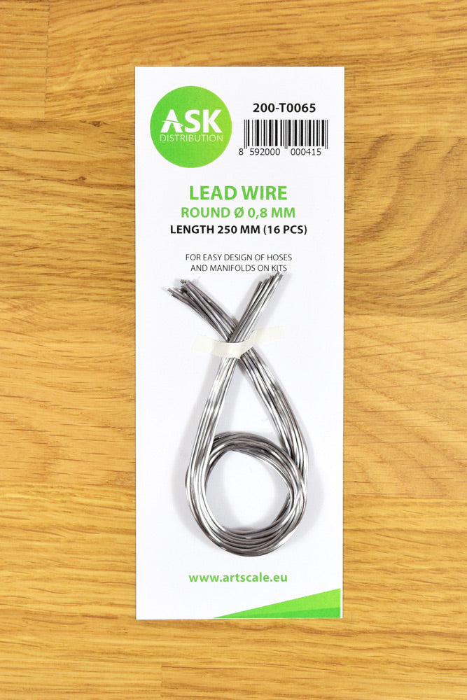 Lead Wire - Round Ø 0,8 mm x 250 mm (16 pcs)