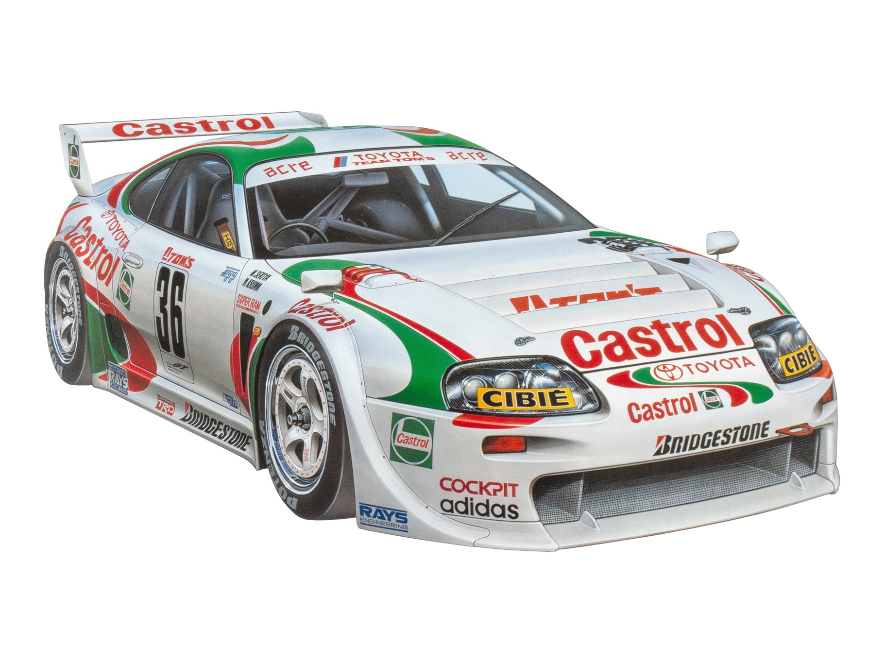 Tamiya Castrol Toyota Tom's Supra Gt 24163