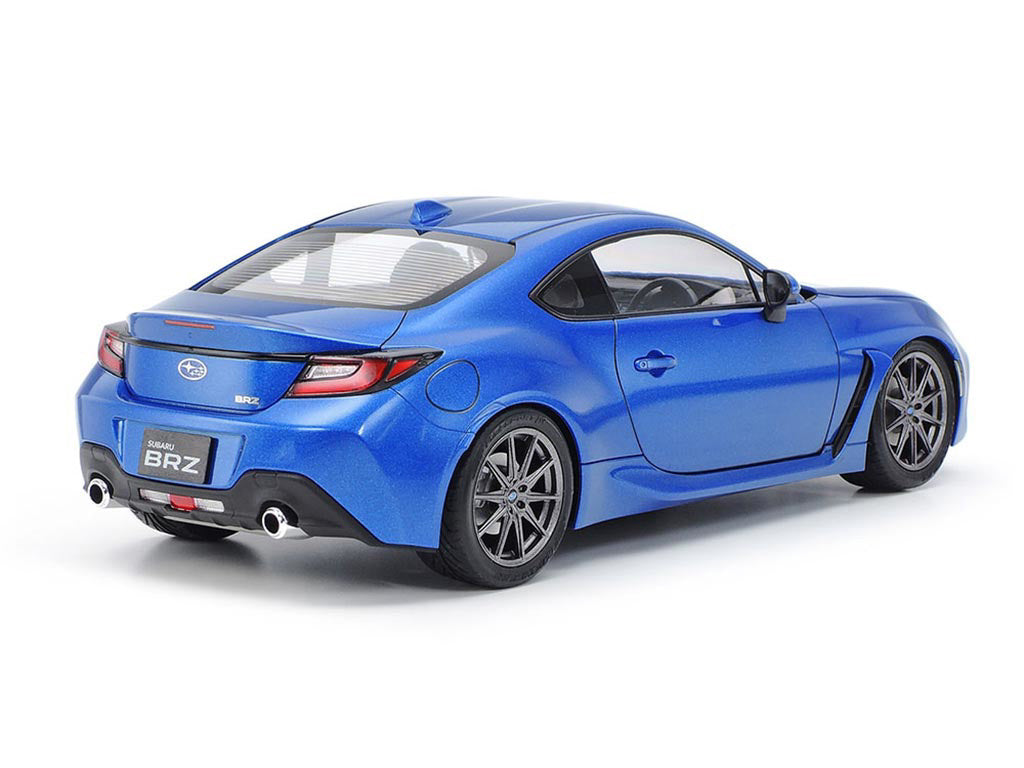 Blue Subaru BRZ car on a white background