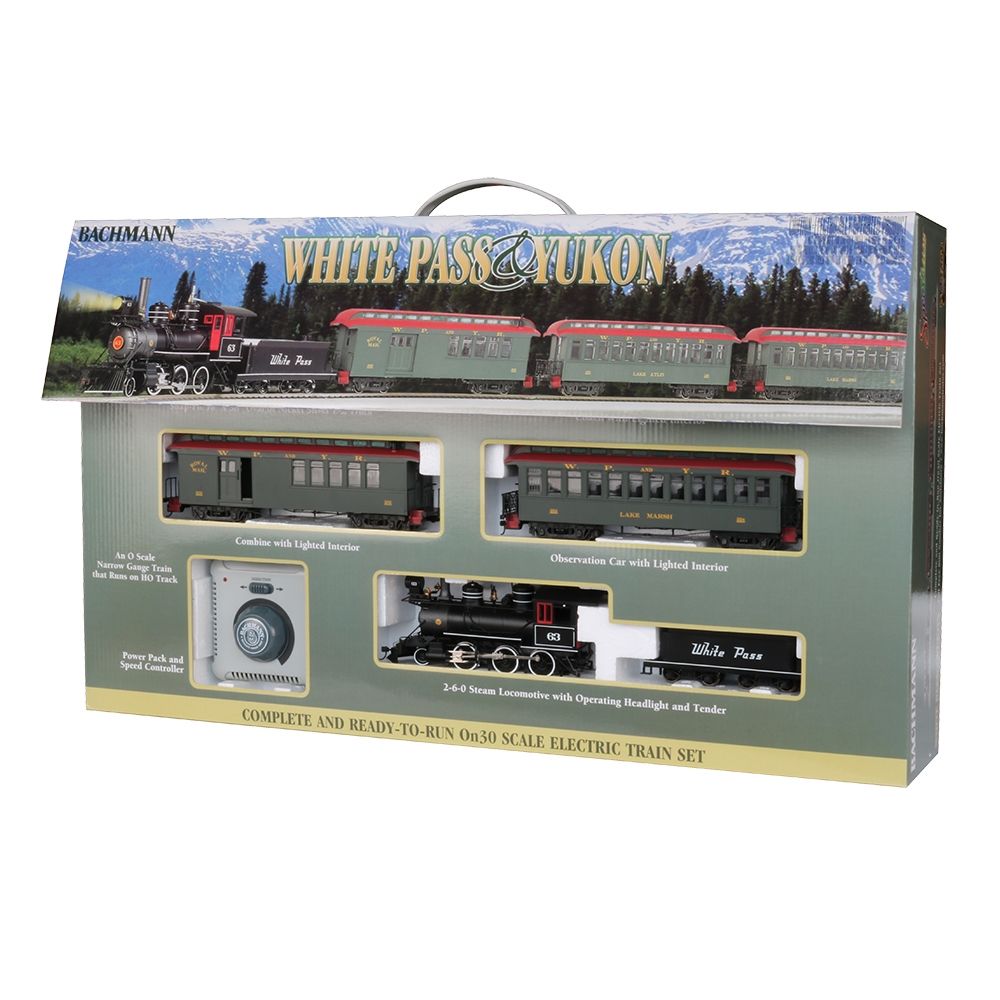 Bachmann USA White Pass & Yukon Passenger Train Set 25024