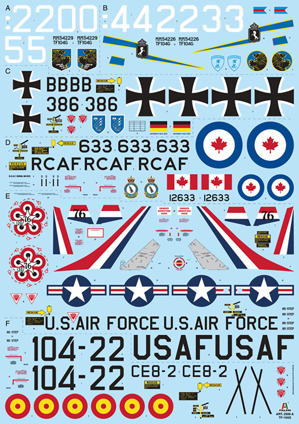 Italeri Tf-104G Ami 2509