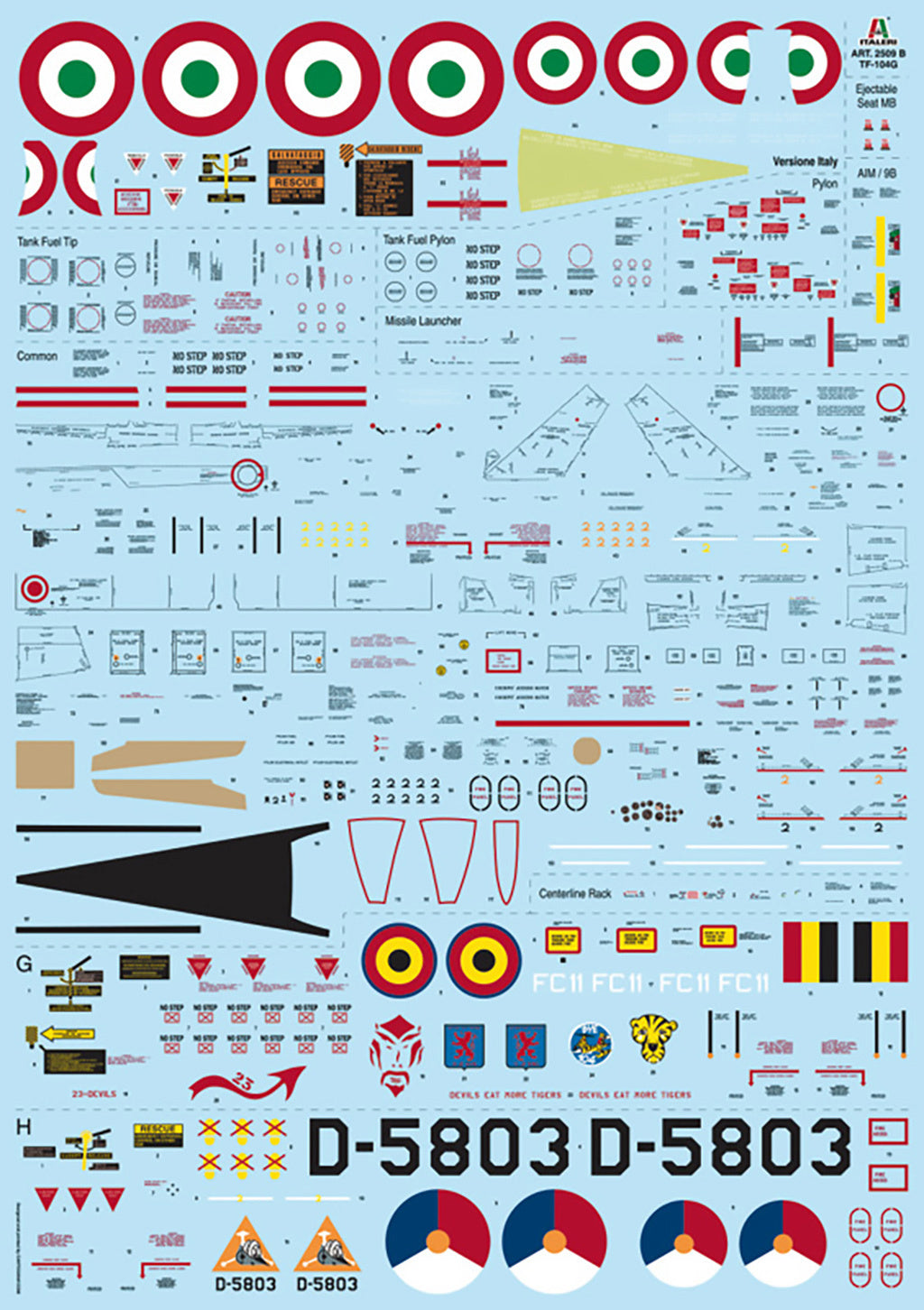 Italeri Tf-104G Ami 2509