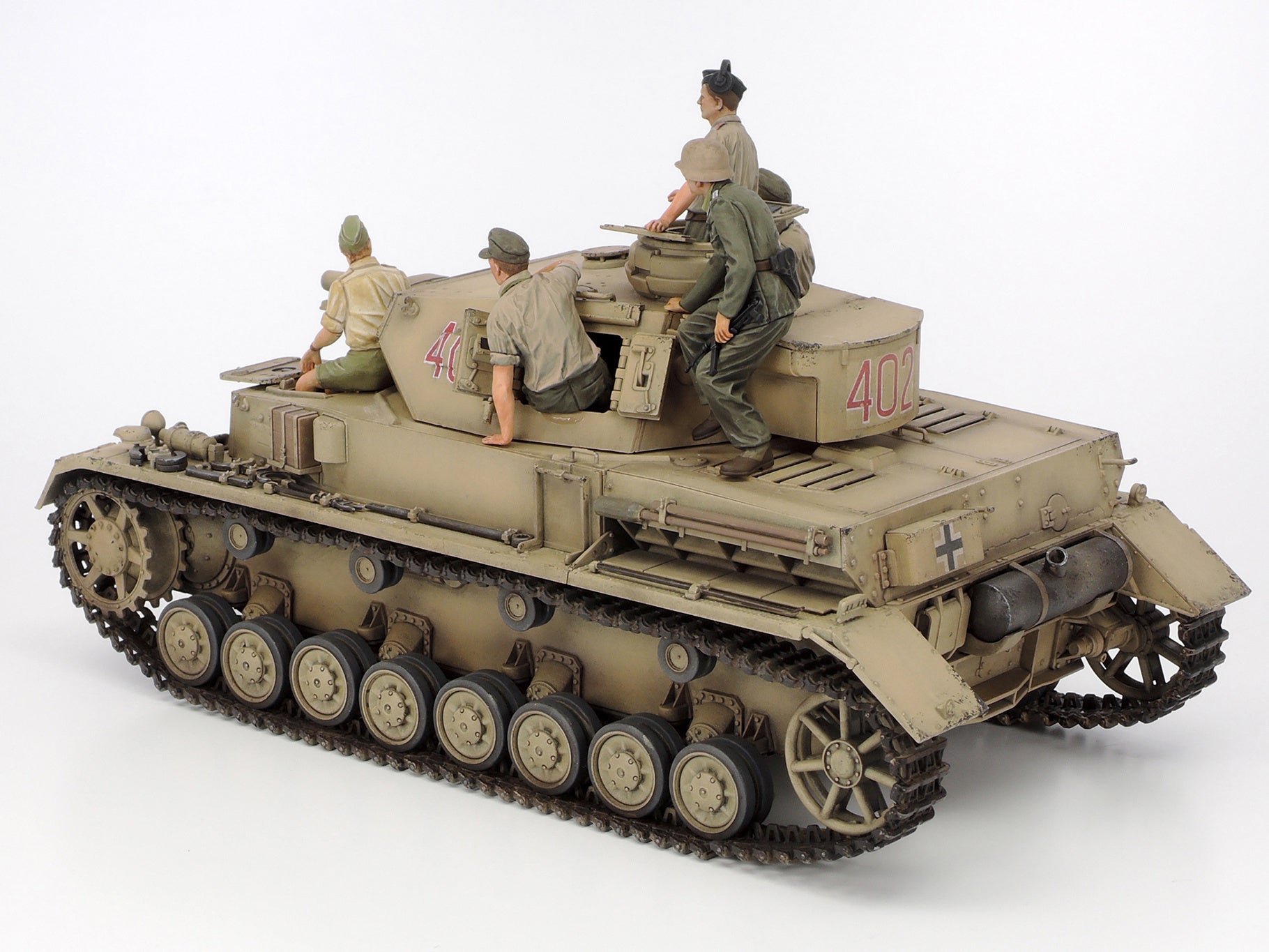 Tamiya 1/35 Panzer Iv.F & Motorcycle North Africa 25208
