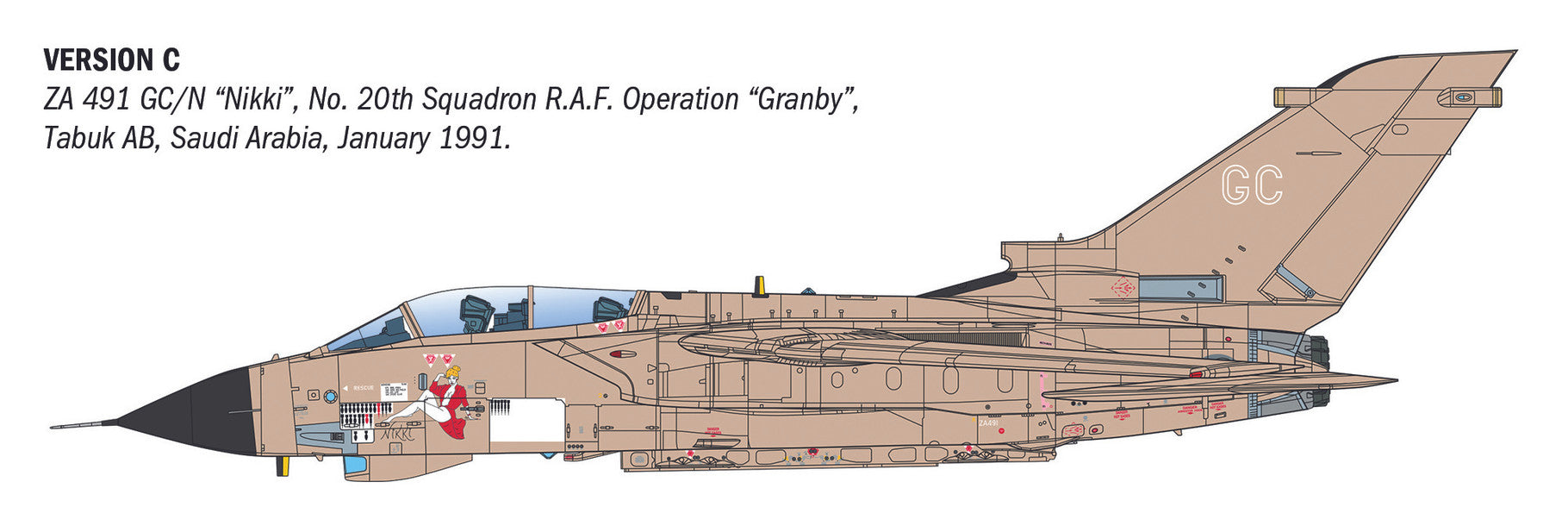 Italeri Tornado GR.1 Desert Storm RAF Aircraft