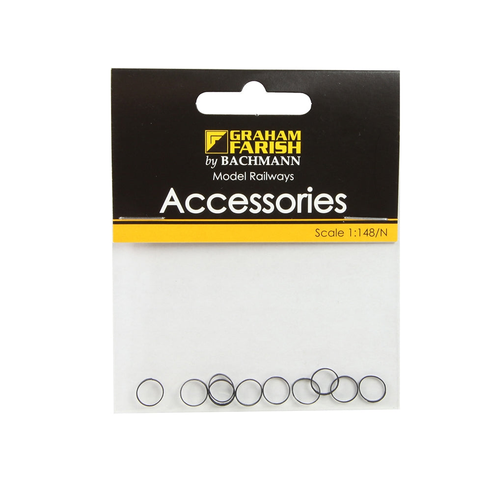 Graham Farish LMS Stanier 8f & LNER O6 Traction Tyres (X10) 379-429