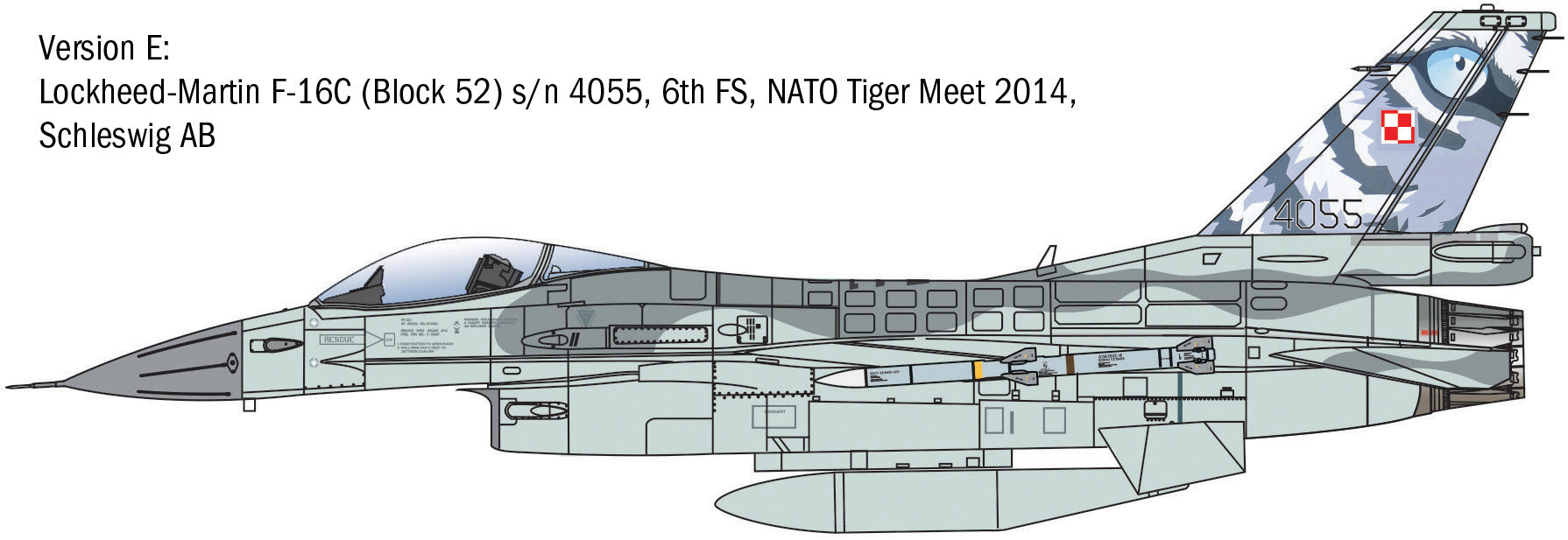 Italeri 1/48 F-16C Fighting Falcon 2825