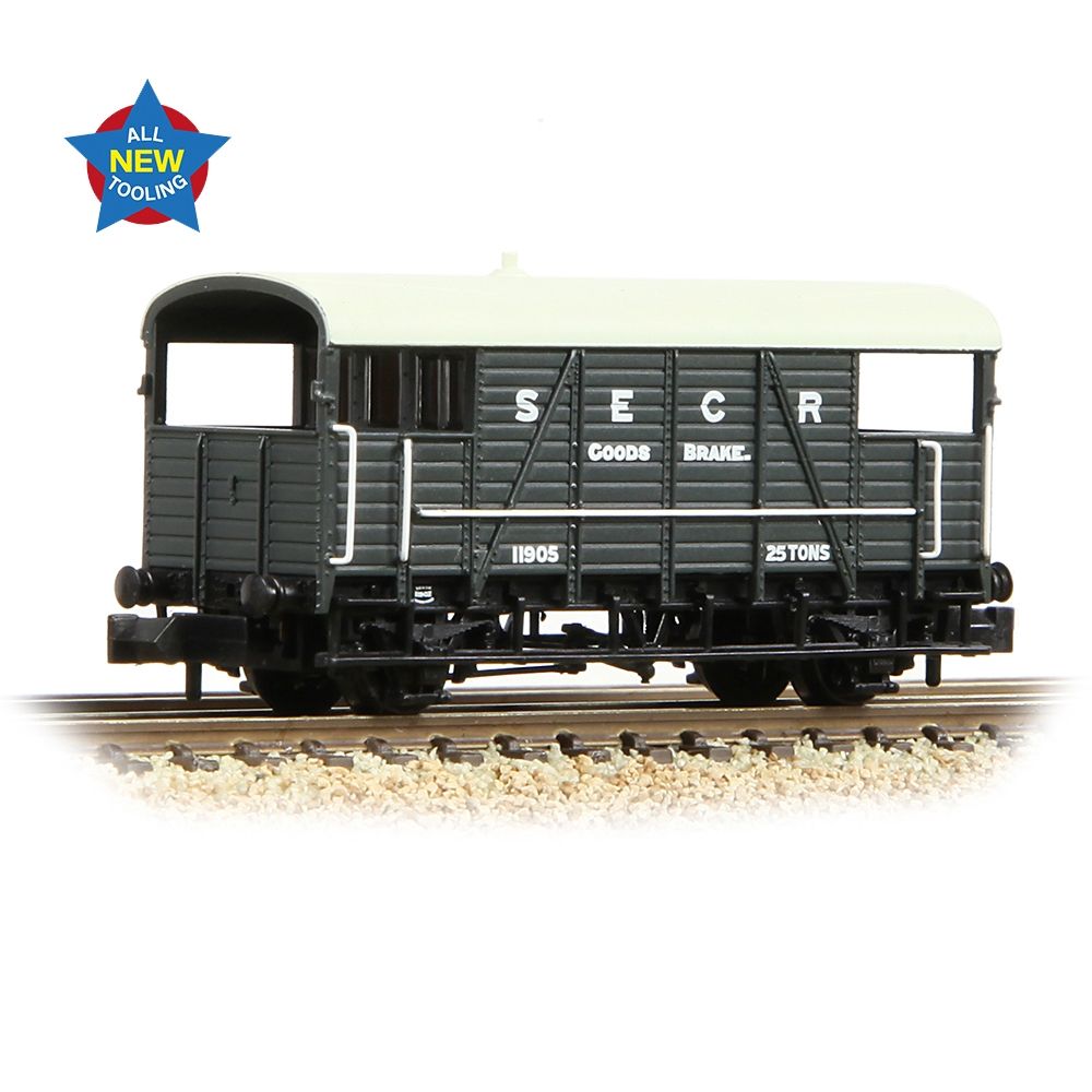 Graham Farish Se&Cr 25t 'Dance Hall' Brake Van Se&Cr Grey 378-025A
