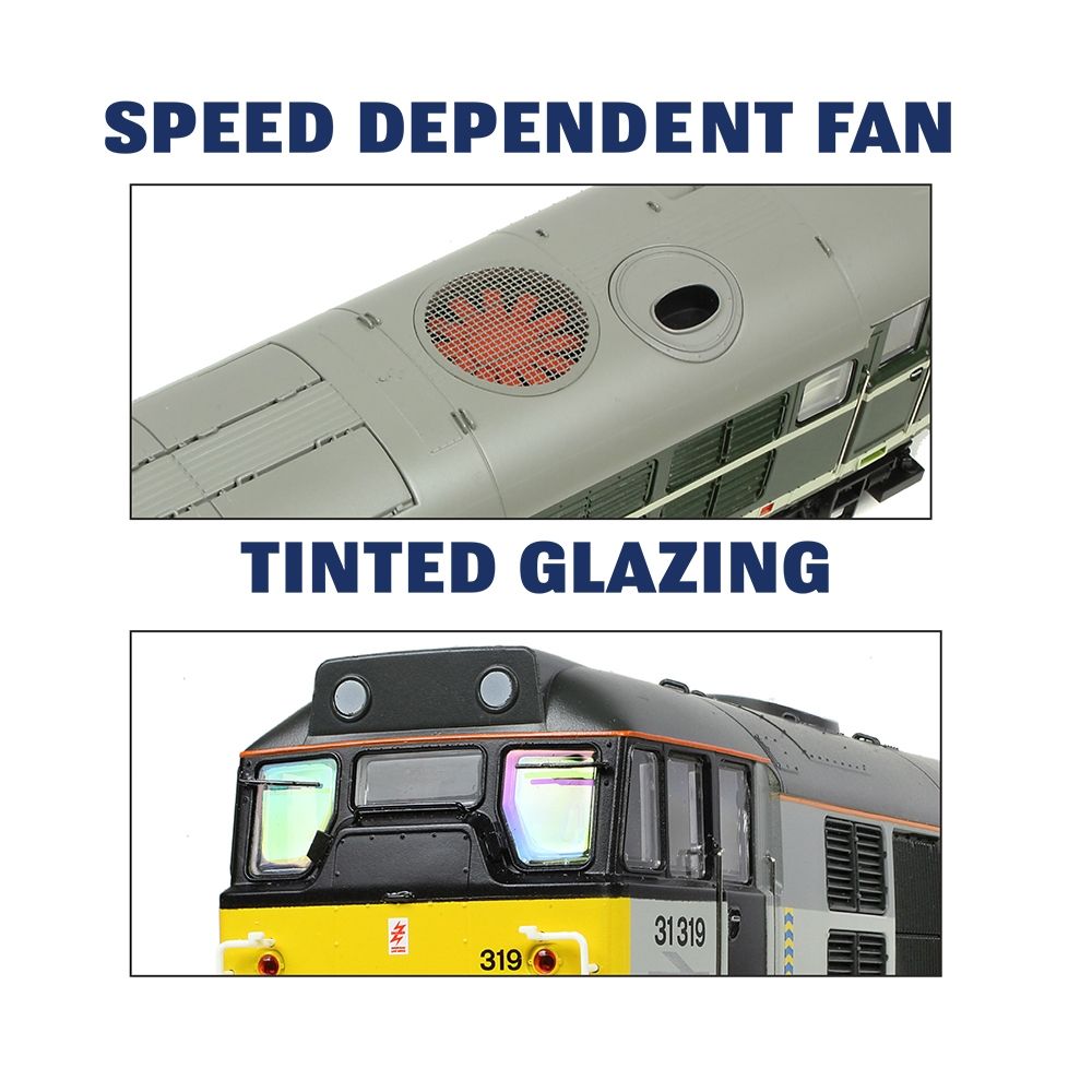 Branchline Class 31/1 Refurbished 31180 BR Railfreight (Red Stripe) 35-821SFX