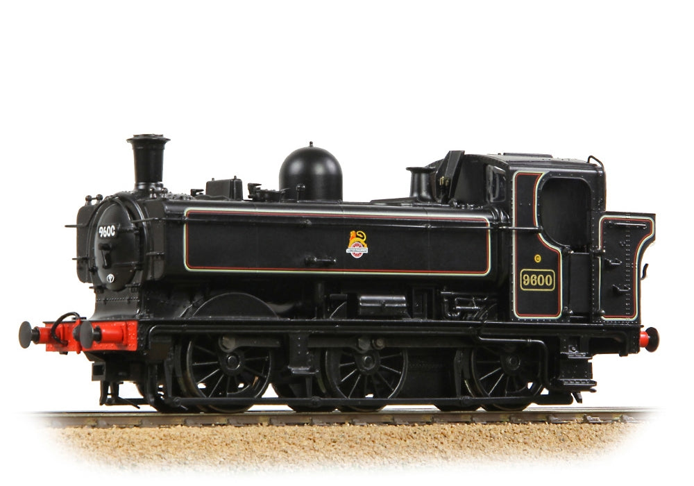 Branchline GWR 8750 Pannier Tank 9600 BR Lined Black (Early Emblem) 32-205B