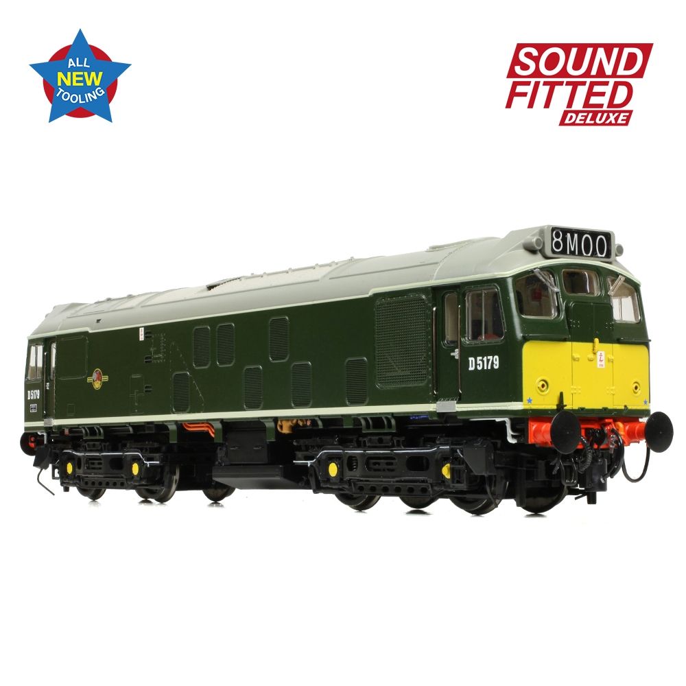 Branchline Class 25/1 D5179 BR Green (Small Yellow Panels) 32-343ASFX