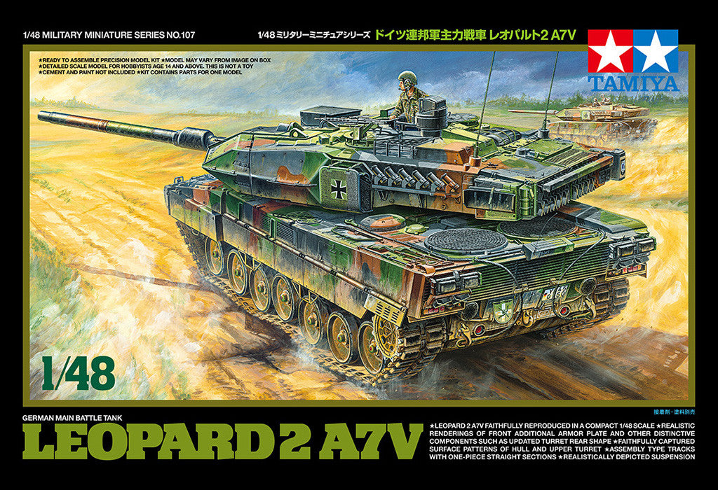 Tamiya 1/48 German Main Battle Tank Leopard 2 A7V 32607