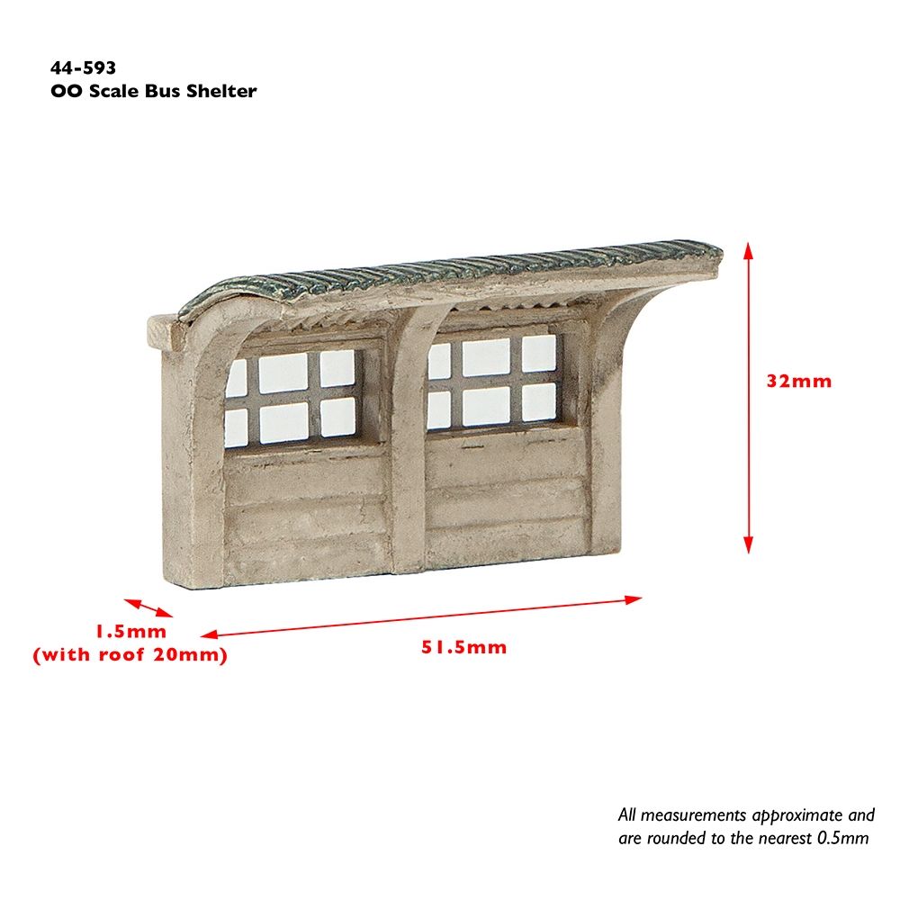 Bachmann Concrete Bus Shelter 44-593