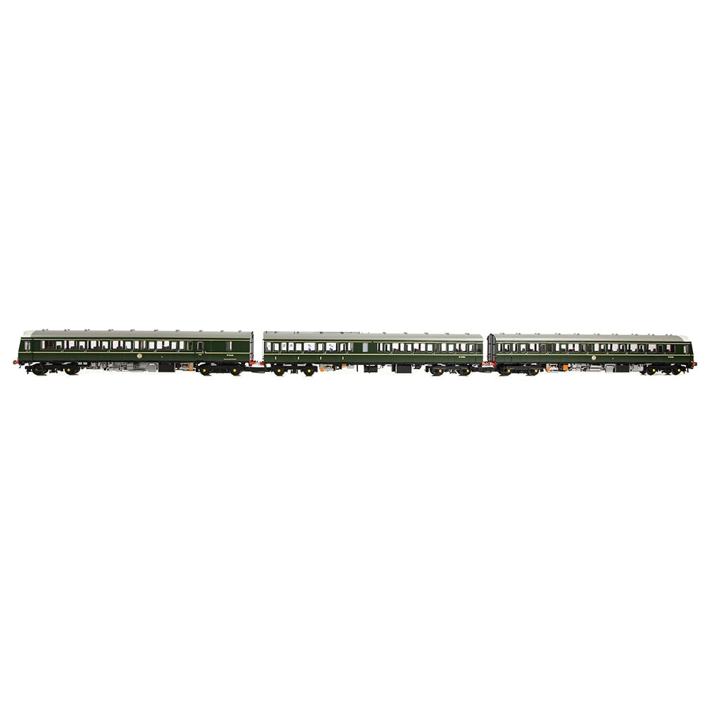 Branchline Class 117 3-Car DMU R334 BR Green (Small Yellow Panels) 35-503