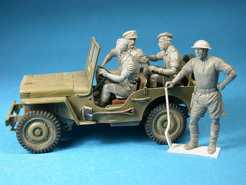 Miniart 1:35 - British Jeep Crew (35469) Special Edition
