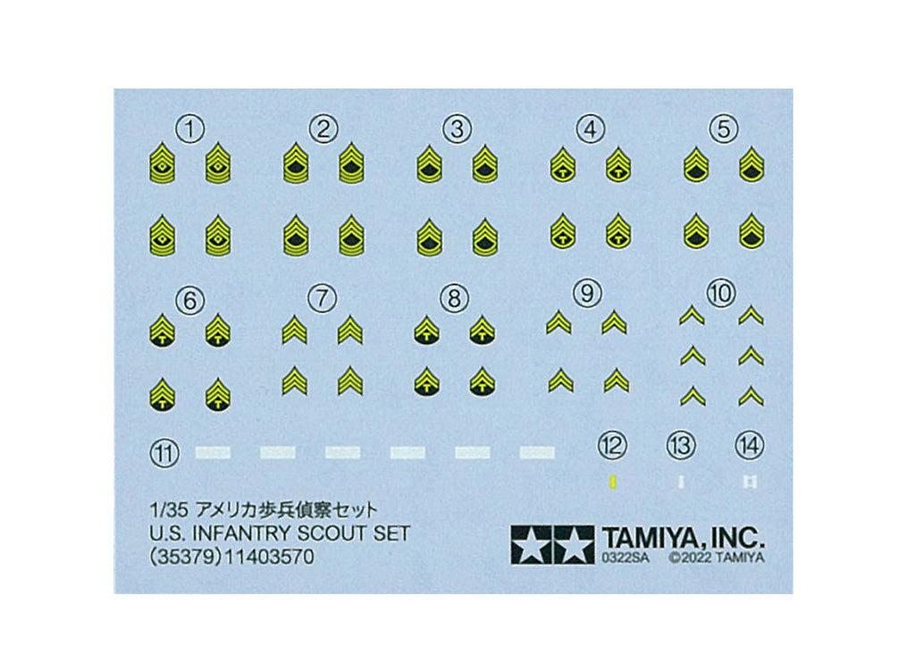 Tamiya Us Infantry Scout Set