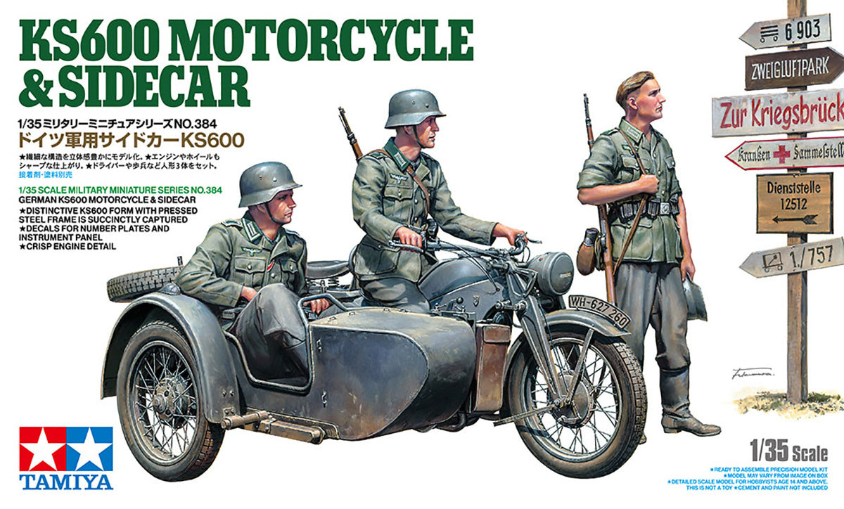 Tamiya 1/35 Ks600 & Sidecar