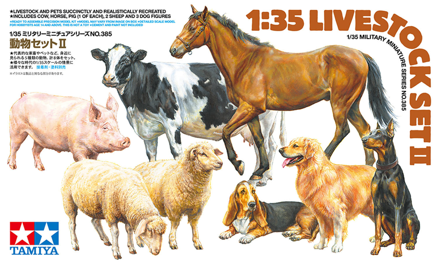Tamiya 1/35 Livestock Set 2 35385