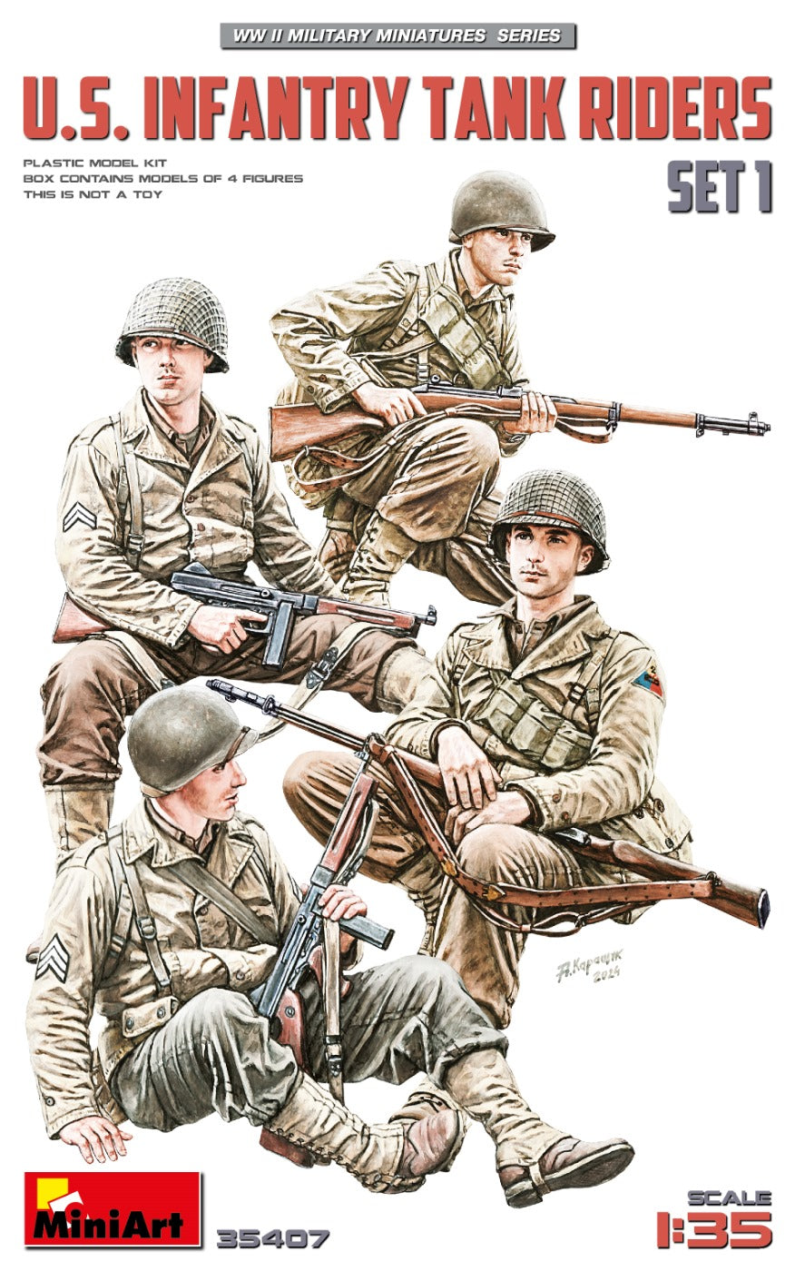 Miniart 1:35 - US Infantry Tank Riders Set 1