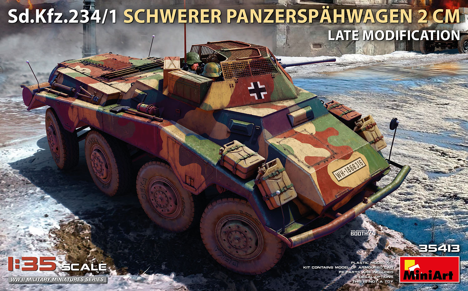 Miniart 1:35 - Sd.Kfz.234/1 Panzerspahwagen (2cm) Late