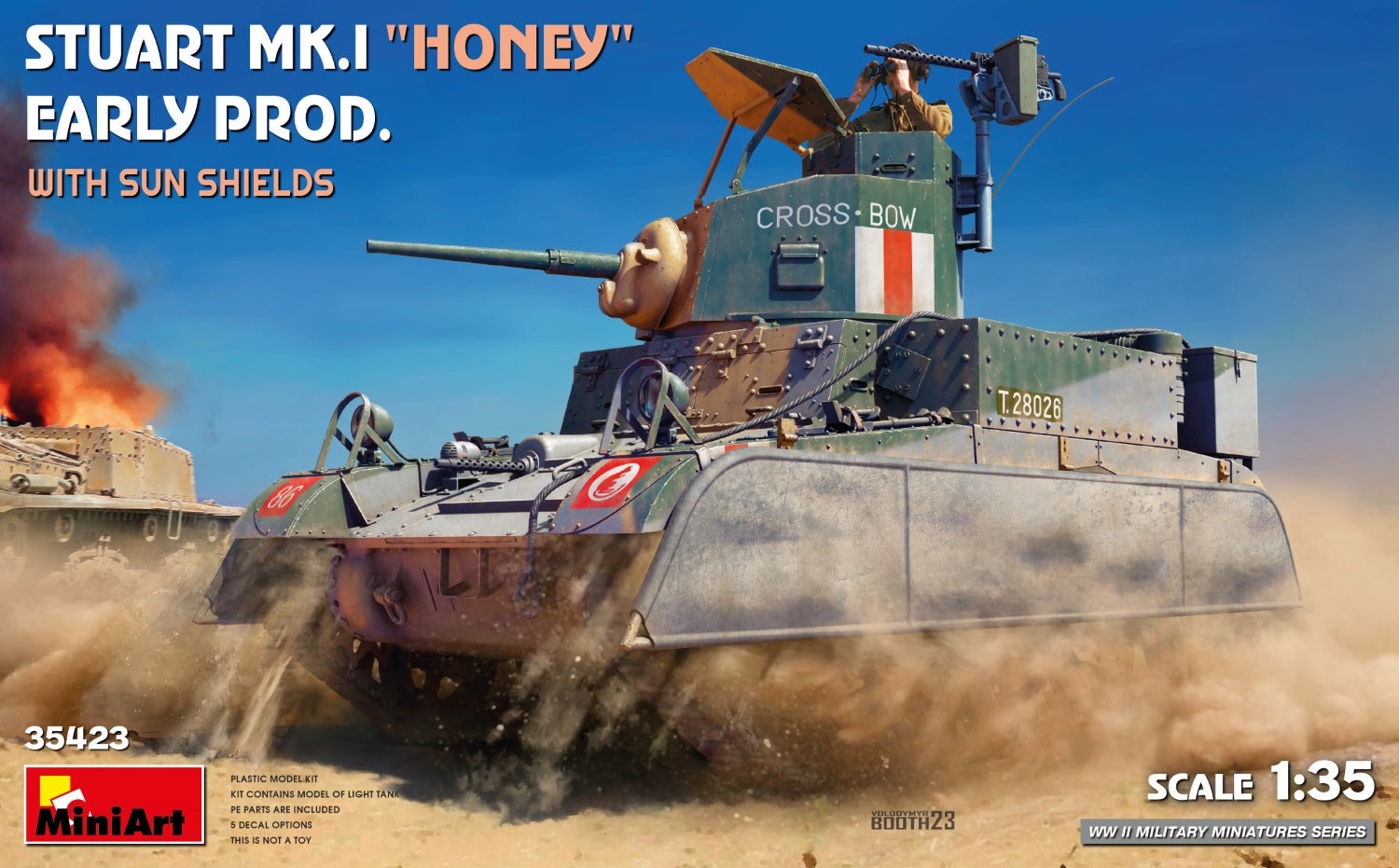 Miniart 1:35 - Stuart Mk.I Honey, Early Prod w/ SunShield