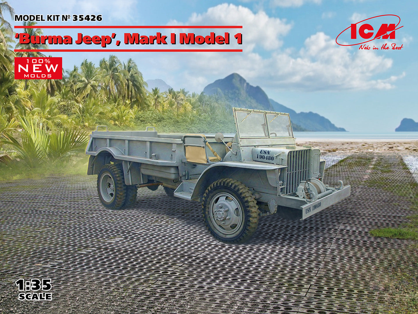 ICM 1:35 - 'Burma Jeep', Mark (100% new molds)