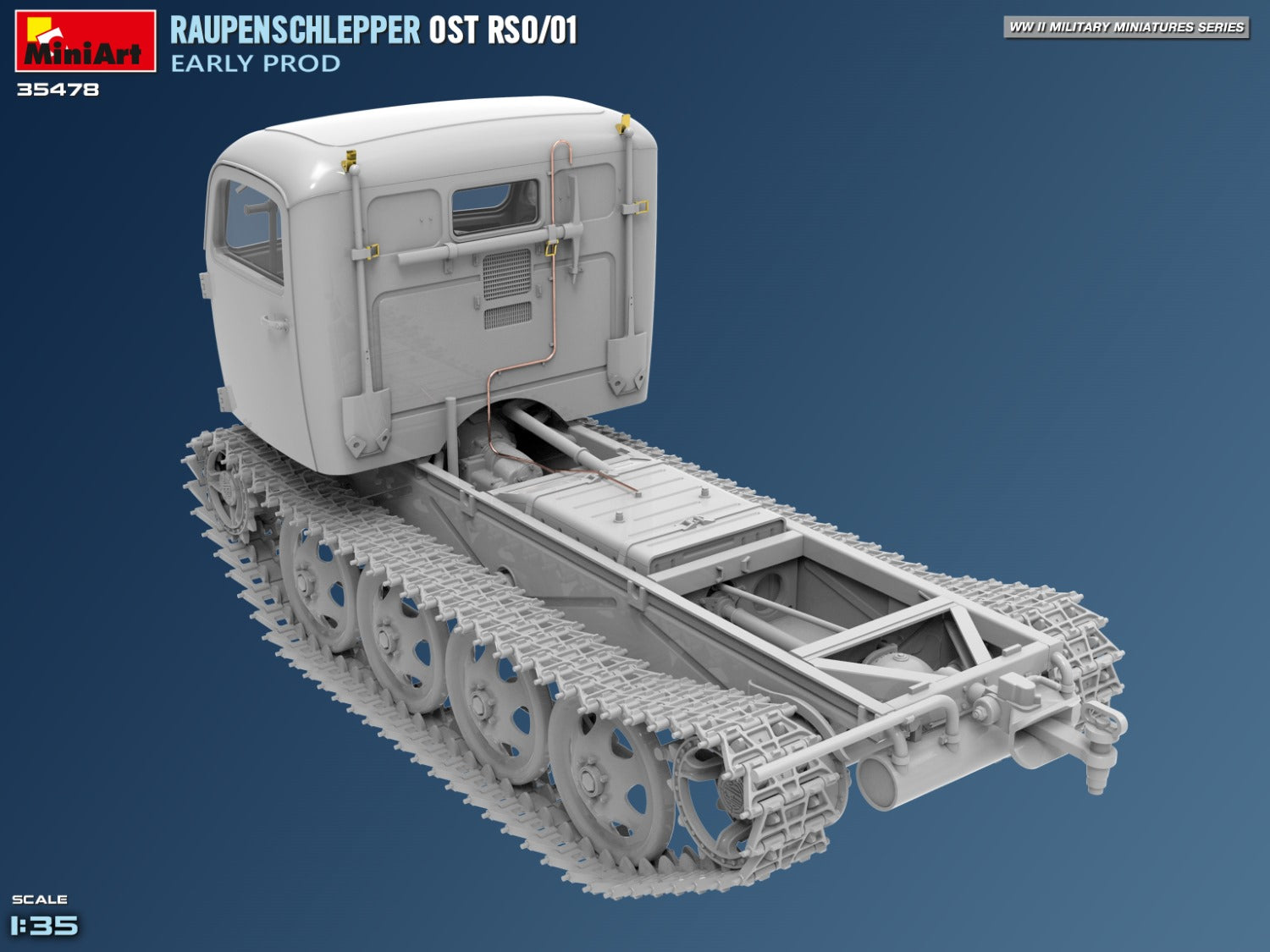 Miniart 1:35 Raupenschlepper Ost RSO/01. Early Prod