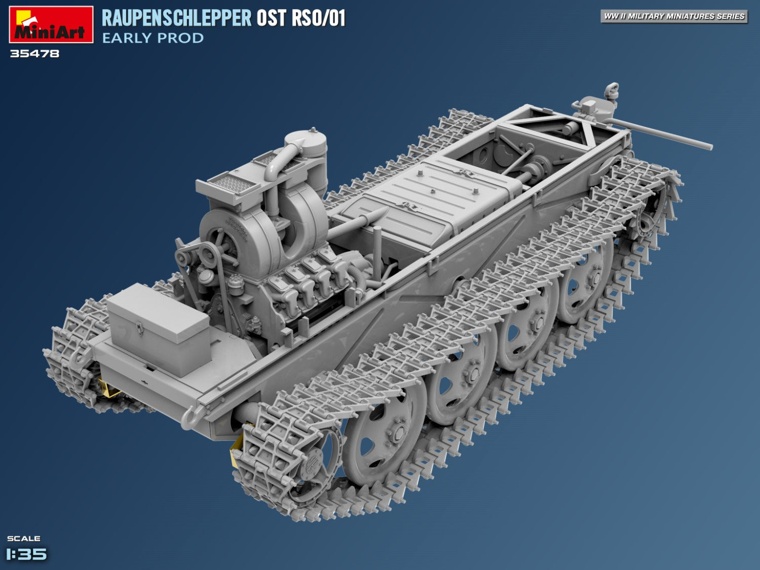 Miniart 1:35 Raupenschlepper Ost RSO/01. Early Prod