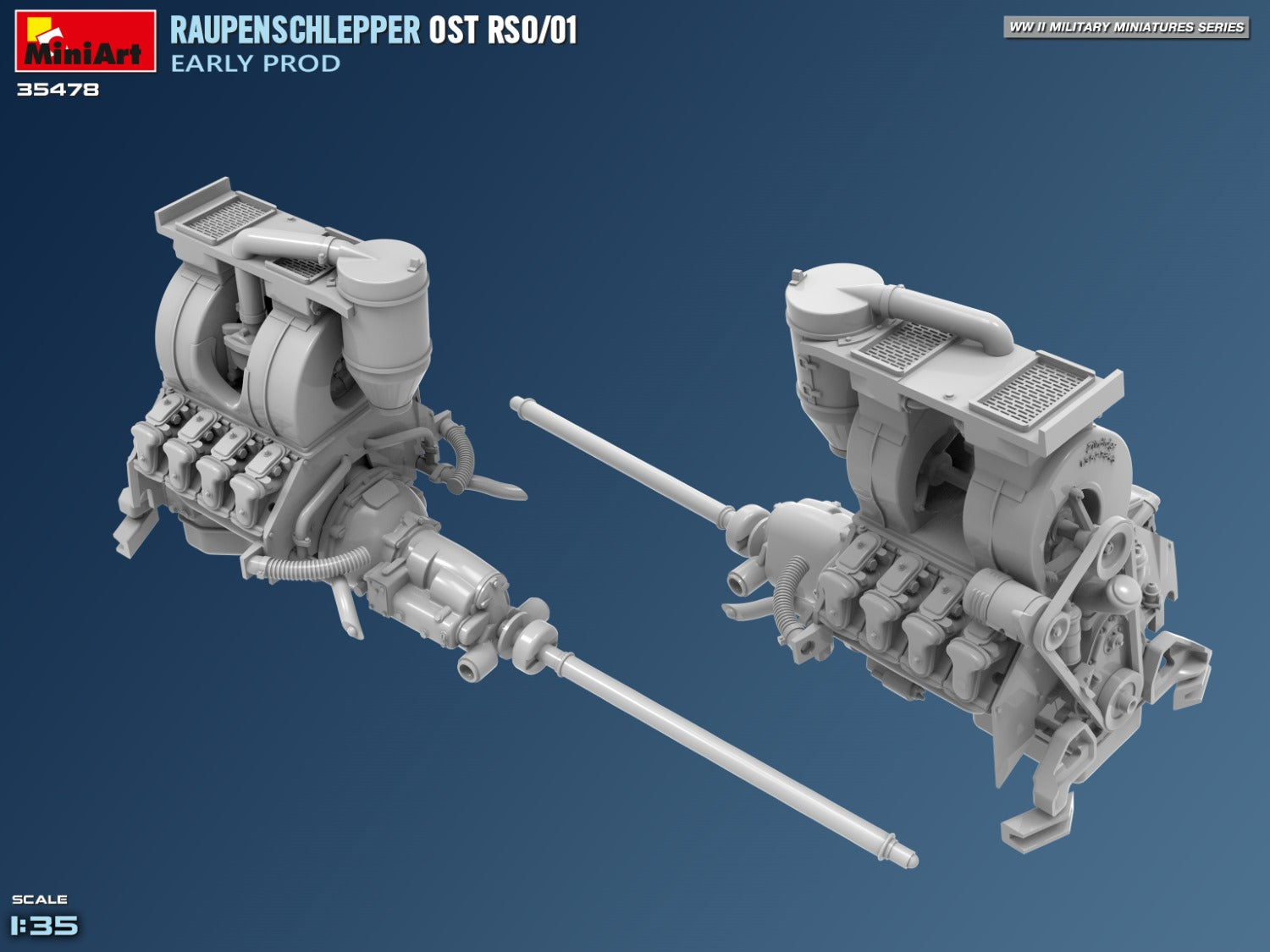 Miniart 1:35 Raupenschlepper Ost RSO/01. Early Prod