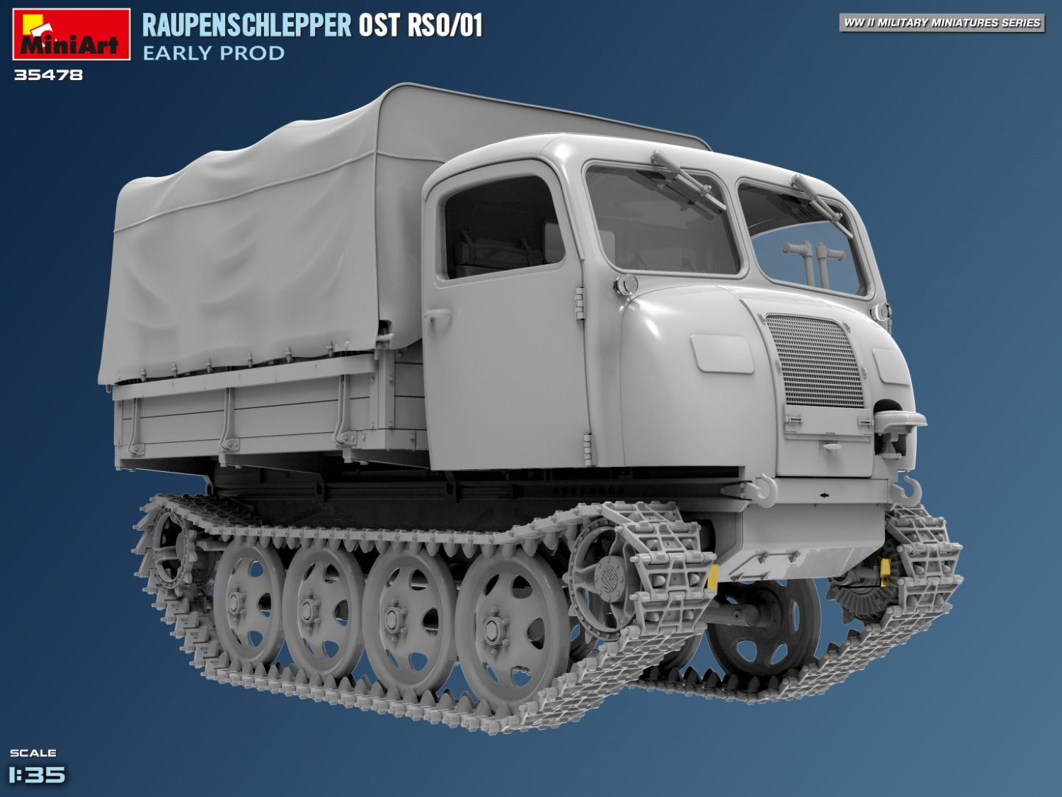 Miniart 1:35 Raupenschlepper Ost RSO/01. Early Prod
