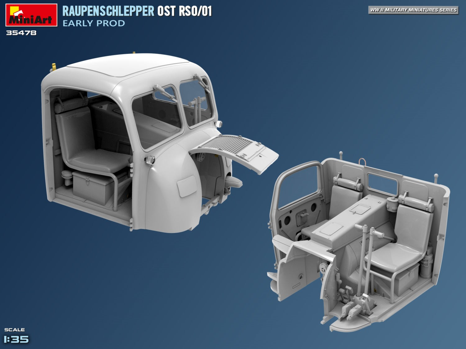 Miniart 1:35 Raupenschlepper Ost RSO/01. Early Prod