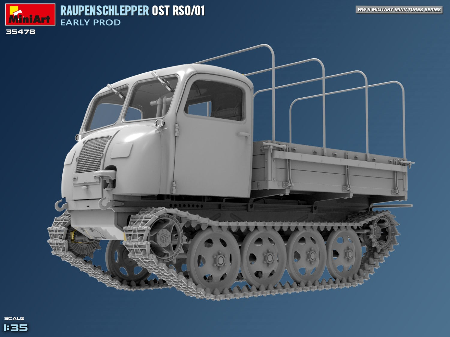 Miniart 1:35 Raupenschlepper Ost RSO/01. Early Prod
