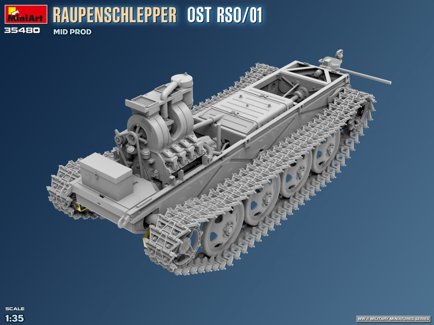 MiniArt 1/35 Raupenschlepper Ost RSO/01 Mid-Prod.