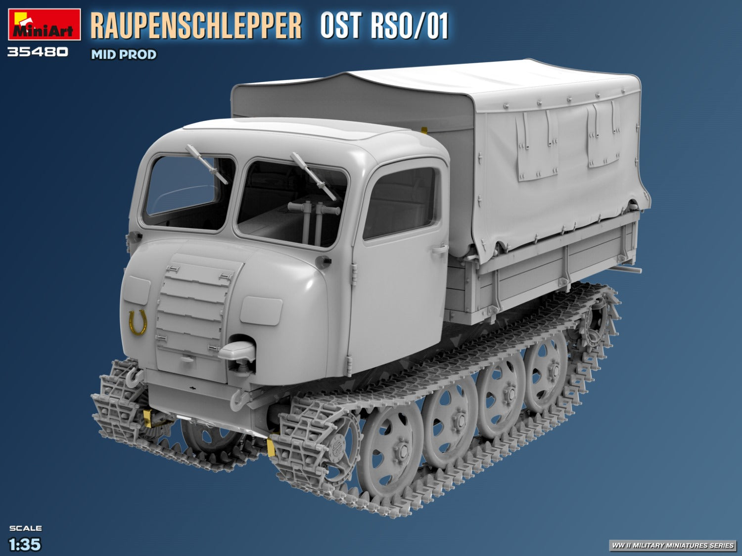 MiniArt 1/35 Raupenschlepper Ost RSO/01 Mid-Prod.